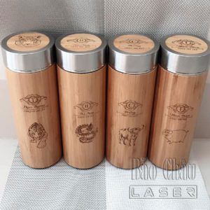 Khắc logo Bình Giữ Nhiệt Tre theo yêu cầu giá rẻ lấy ngay