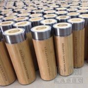 Khắc logo Bình Giữ Nhiệt Tre theo yêu cầu giá rẻ lấy ngay