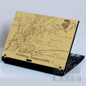 Khắc Hình Ảnh lên laptop da