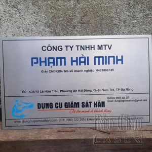 Khắc Laser Nhãn inox, ăn mòn Nhãn Inox Đẹp
